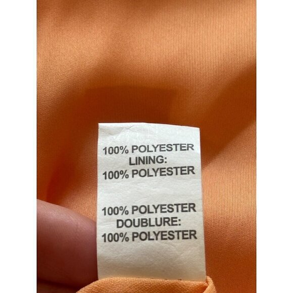 Ramy Brook Kiki Satin Cowl Neck Mini Dress Orange Womens Size 0 - Picture 11 of 11